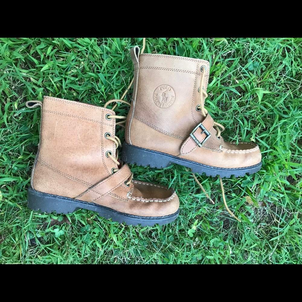Polo Ralph Lauren leather boys boots